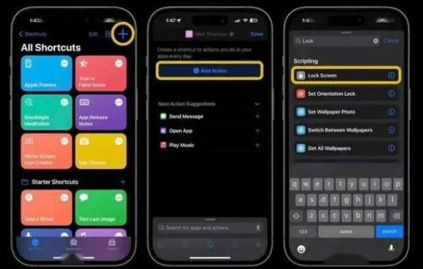 紫阳苹果14锁屏维修店分享iPhone14升级iOS16.4后如何创建锁屏快捷方式 
