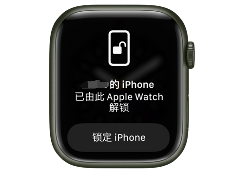 紫阳苹果手机维修分享用 AppleWatch 解锁配备面容 ID 的 iPhone方法 