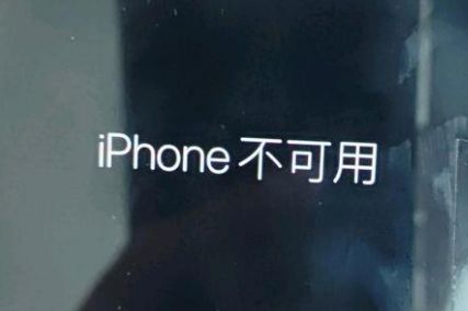 紫阳苹果服务网点分享锁屏界面显示“iPhone 不可用”如何解决 