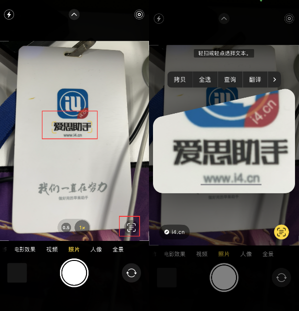 紫阳苹果手机维修分享升级iOS 16后如何通过相机翻译文本 